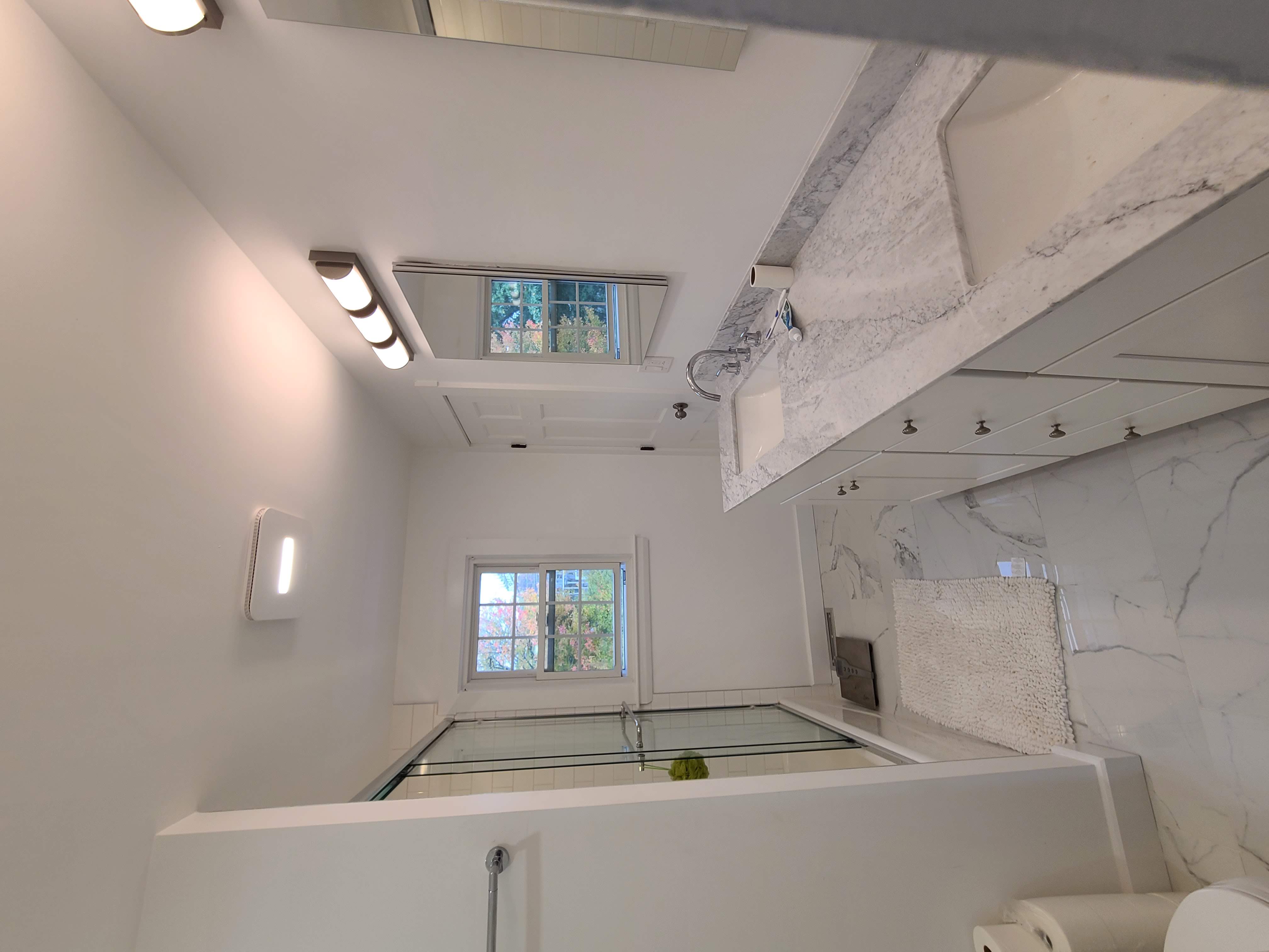 Complete bathroom renovation with custom tile Stoneham MA